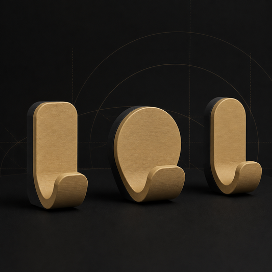Form väggkrokar, 3D-printad inredningsprodukt